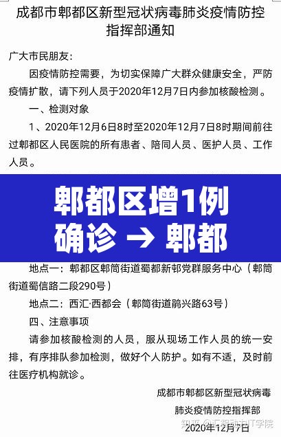 郫都区增1例确诊 → 郫都区新增一例