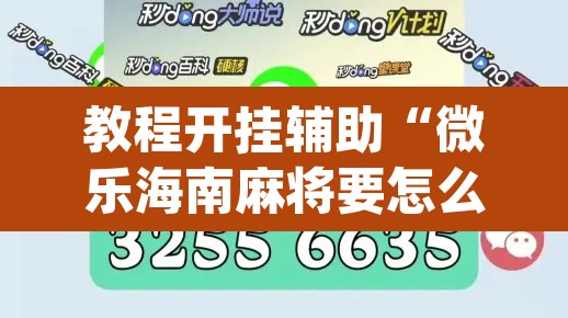 教程开挂辅助“微乐海南麻将要怎么开挂”(透视挂)辅助透视教程