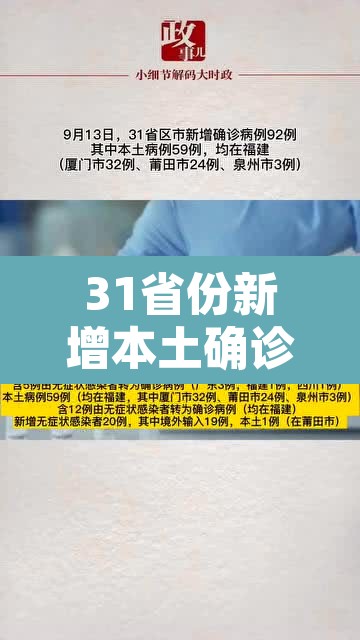 31省份新增本土确诊162例—（31省份新增确诊25例 其中本土1例）