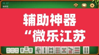 辅助神器“微乐江苏麻将万能开挂器”(透视挂)辅助透视教程