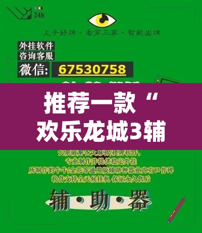 推荐一款“欢乐龙城3辅助下载”(透视挂)辅助透视教程