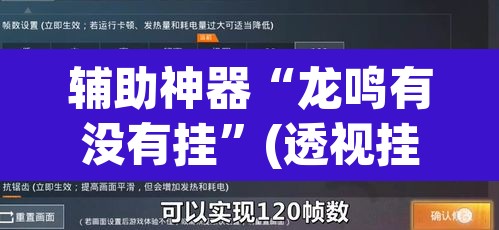 辅助神器“龙鸣有没有挂	”(透视挂)辅助透视教程