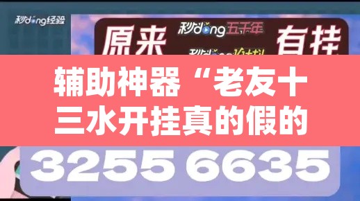 辅助神器“老友十三水开挂真的假的	”(透视挂)辅助透视教程