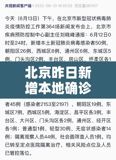 北京昨日新增本地确诊病例31例—（北京昨日新增本地确诊病例爆发）