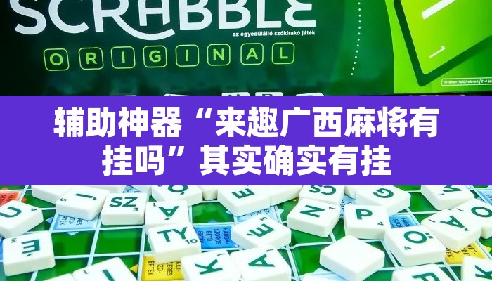 辅助神器“来趣广西麻将有挂吗”其实确实有挂