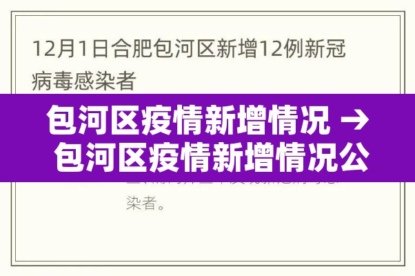 包河区疫情新增情况 → 包河区疫情新增情况公布