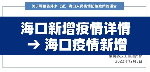 海口新增疫情详情 → 海口疫情新增行迹