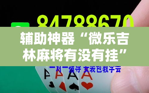 辅助神器“微乐吉林麻将有没有挂”(透视挂)辅助透视教程