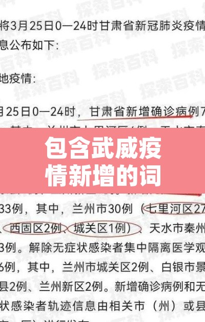 包含武威疫情新增的词条