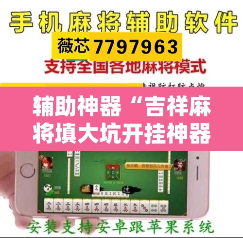 辅助神器“吉祥麻将填大坑开挂神器下载”(透视)其实确实有挂