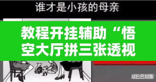 教程开挂辅助“悟空大厅拼三张透视挂”其实确实有挂