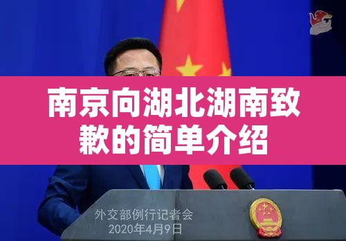 南京向湖北湖南致歉的简单介绍
