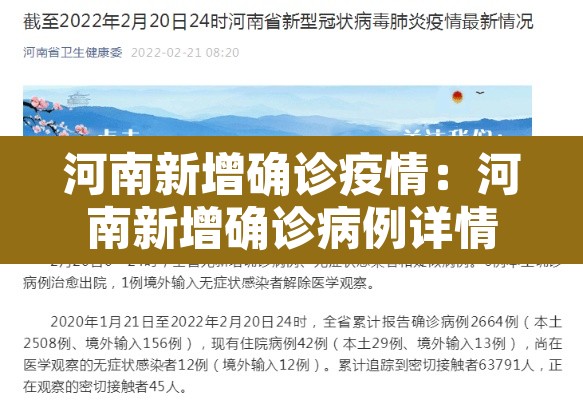 河南新增确诊疫情：河南新增确诊病例详情