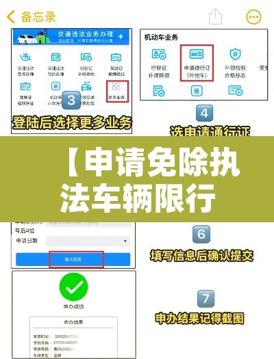 【申请免除执法车辆限行,限行免罚申请】