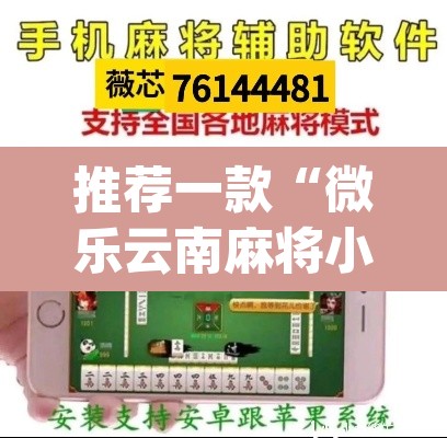 推荐一款“微乐云南麻将小程序开挂免费软件”(透视挂)辅助透视教程