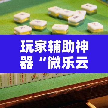 玩家辅助神器“微乐云南麻将万能开挂器”其实确实有挂