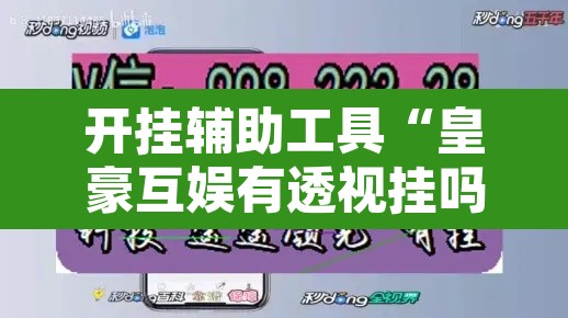 开挂辅助工具“皇豪互娱有透视挂吗”其实确实有挂