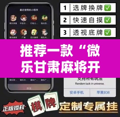推荐一款“微乐甘肃麻将开挂神器下载	”(透视挂)辅助透视教程