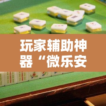 玩家辅助神器“微乐安徽麻将开挂神器下载”开挂辅助脚本+详细开挂安装教程