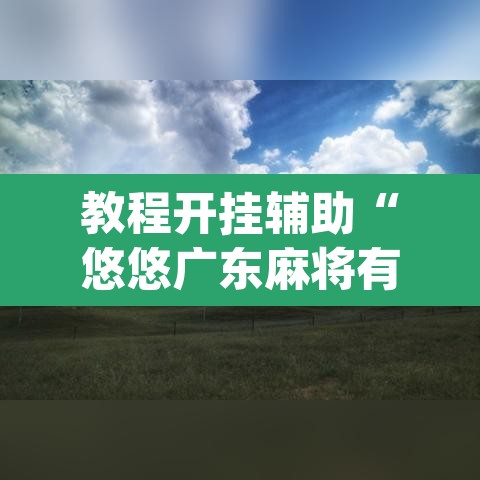 教程开挂辅助“悠悠广东麻将有没有挂”(透视)其实确实有挂
