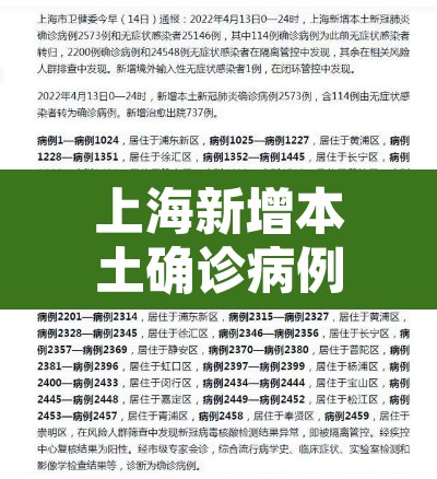 上海新增本土确诊病例2例›上海新增1例本土确诊病例,详情公布 上海新增本土确诊病例2例›上海新增1例本土确诊病例,详情公布