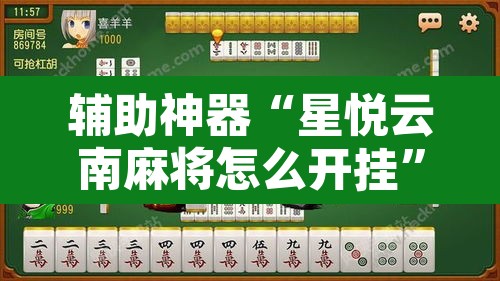 辅助神器“星悦云南麻将怎么开挂”其实确实有挂