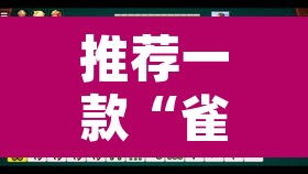 推荐一款“雀神广东麻将微信挂”其实确实有挂