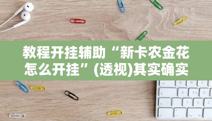 教程开挂辅助“新卡农金花怎么开挂”(透视)其实确实有挂