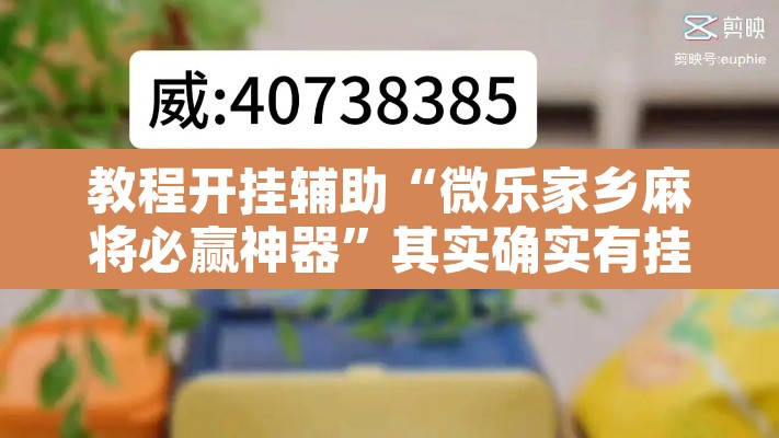 教程开挂辅助“微乐家乡麻将必赢神器”其实确实有挂
