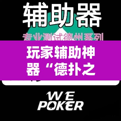 玩家辅助神器“德扑之星作弊透视挂	”(透视挂)辅助透视教程