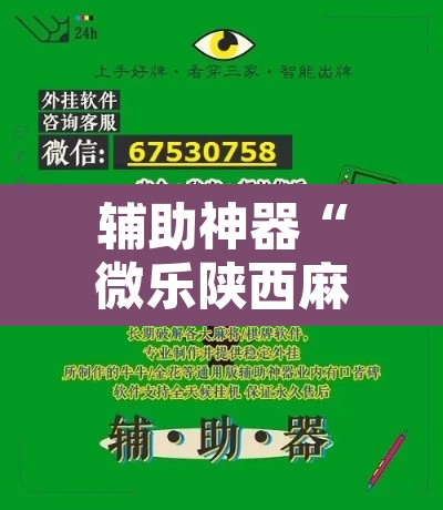 辅助神器“微乐陕西麻将免费开挂神器	”其实确实有挂