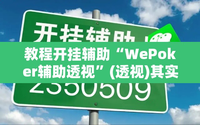 教程开挂辅助“WePoker辅助透视	”(透视)其实确实有挂
