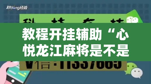 教程开挂辅助“心悦龙江麻将是不是有挂”(透视挂)辅助透视教程