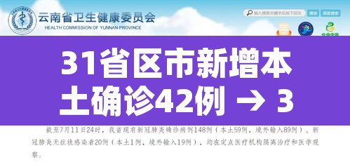 31省区市新增本土确诊42例 → 31省区市新增本土确诊40例