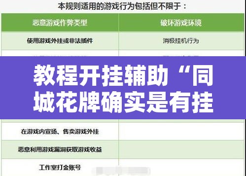教程开挂辅助“同城花牌确实是有挂”开挂辅助脚本+详细开挂安装教程