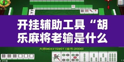 开挂辅助工具“胡乐麻将老输是什么原因”其实确实有挂