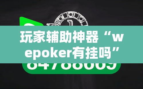 玩家辅助神器“wepoker有挂吗”(透视)其实确实有挂