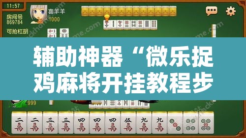 辅助神器“微乐捉鸡麻将开挂教程步骤图”其实确实有挂