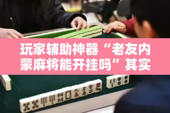 玩家辅助神器“老友内蒙麻将能开挂吗”其实确实有挂