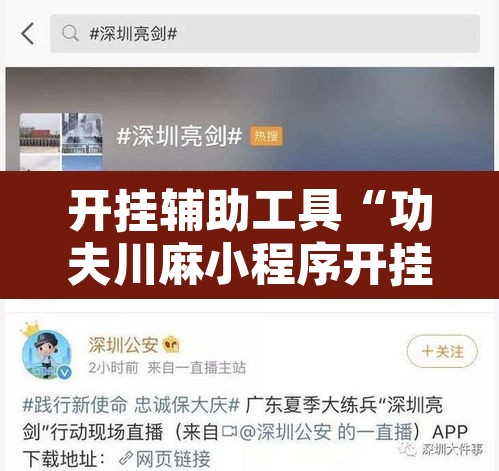 开挂辅助工具“功夫川麻小程序开挂透视	”开挂辅助脚本+详细开挂安装教程