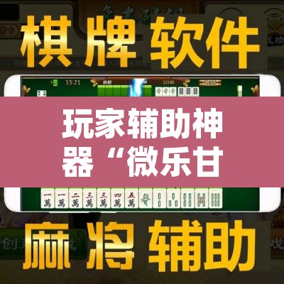 玩家辅助神器“微乐甘肃麻将万能开挂器通用版”其实确实有挂