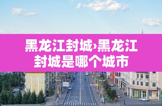 黑龙江封城›黑龙江封城是哪个城市