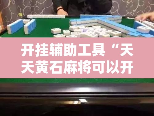 开挂辅助工具“天天黄石麻将可以开挂吗”(透视)其实确实有挂