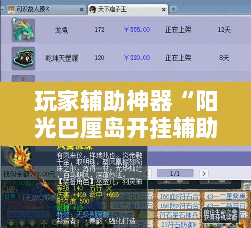 玩家辅助神器“阳光巴厘岛开挂辅助”附辅助神器开挂脚本详细步骤
