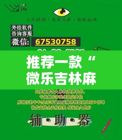 推荐一款“微乐吉林麻将万能开挂器免费”其实确实有挂