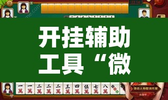 开挂辅助工具“微乐安徽麻将怎么提高胜率”其实确实有挂