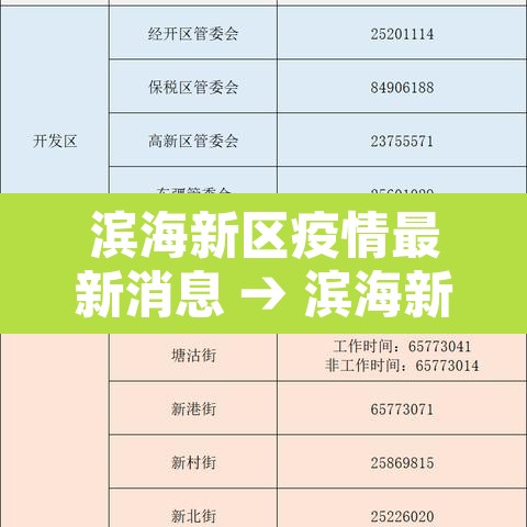 滨海新区疫情最新消息 → 滨海新区疫情最新政策