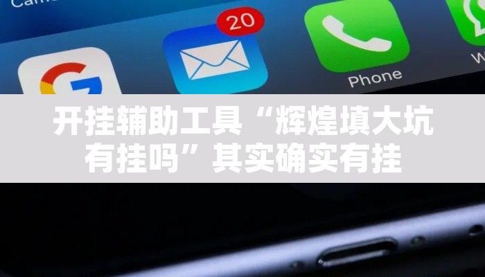 开挂辅助工具“辉煌填大坑有挂吗”其实确实有挂