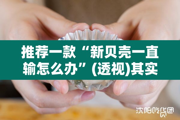 推荐一款“新贝壳一直输怎么办”(透视)其实确实有挂