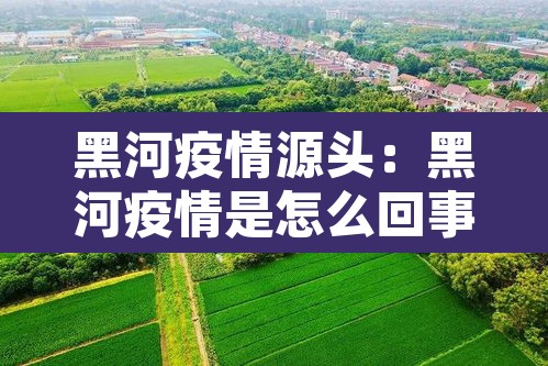 黑河疫情源头：黑河疫情是怎么回事